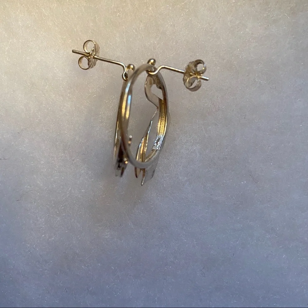 ML earrings sterling